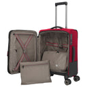 Travelite Crosslite - 4-Rollen-Kabinentrolley S 55 cm erw. (red) - Ansicht 7
