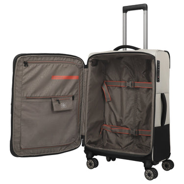 Travelite Crosslite - 4-Rollen-Trolley M 66 cm erw. (natur) - Ansicht 6