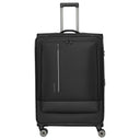 Travelite Crosslite - 4 - Rollen - Trolley XL 81 cm erw. (schwarz) - Markenkoffer