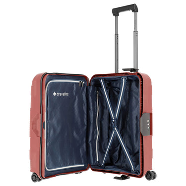 Travelite Korfu - 4 - Rollen - Kabinentrolley S 55 cm (rot) - Markenkoffer