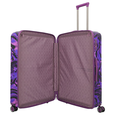 Travelite LASCANA Edition - 4 - Rollen - Trolley 76 cm (purple swirl) - Markenkoffer