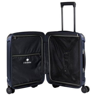 Travelite Millennium - 4-Rollen-Kabinentrolley mit Vortasche S 55 cm (navy) - Ansicht 6
