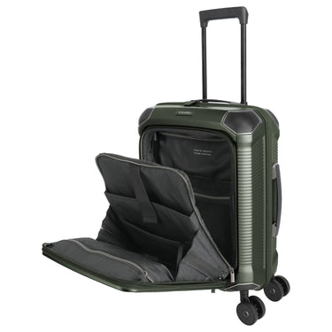 Travelite Millennium - 4 - Rollen - Kabinentrolley mit Vortasche S 55 cm (pine green) - Markenkoffer