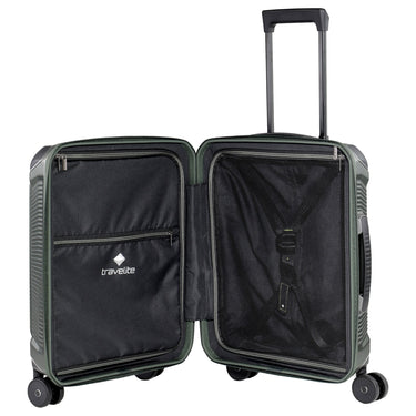Travelite Millennium - 4 - Rollen - Kabinentrolley mit Vortasche S 55 cm (pine green) - Markenkoffer
