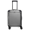 Travelite Millennium - 4-Rollen-Kabinentrolley mit Vortasche S 55 cm (silver)