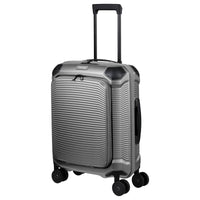 Travelite Millennium - 4-Rollen-Kabinentrolley mit Vortasche S 55 cm (silver) - Ansicht 2