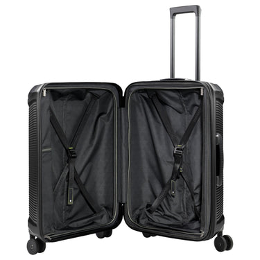 Travelite Millennium - 4 - Rollen - Trolley M 67 cm erw. (black) - Markenkoffer