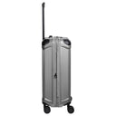 Travelite Millennium - 4 - Rollen - Trolley M 67 cm erw. (silver) - Markenkoffer