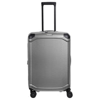 Travelite Millennium - 4 - Rollen - Trolley M 67 cm erw. (silver) - Markenkoffer