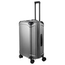 Travelite Millennium - 4 - Rollen - Trolley M 67 cm erw. (silver) - Markenkoffer
