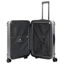 Travelite Millennium - 4 - Rollen - Trolley M 67 cm erw. (silver) - Markenkoffer