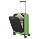 Travelite Mooby - 4 - Rollen - Kabinentrolley mit Vortasche S 55 cm (grün) - Markenkoffer