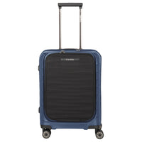 Travelite Mooby - 4 - Rollen - Kabinentrolley mit Vortasche S 55 cm (marine) - Markenkoffer