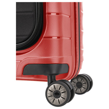 Travelite Mooby - 4 - Rollen - Kabinentrolley mit Vortasche S 55 cm (rot) - Markenkoffer