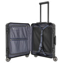 Travelite Next - 4 - Rollen - Kabinentrolley mit Vortasche S 55 cm (black) - Markenkoffer