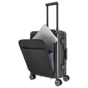 Travelite Next - 4 - Rollen - Kabinentrolley mit Vortasche S 55 cm (black) - Markenkoffer