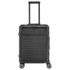 Travelite Next - 4-Rollen-Kabinentrolley mit Vortasche S 55 cm (black)