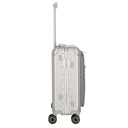 Travelite Next - 4 - Rollen - Kabinentrolley mit Vortasche S 55 cm (silber) - Markenkoffer