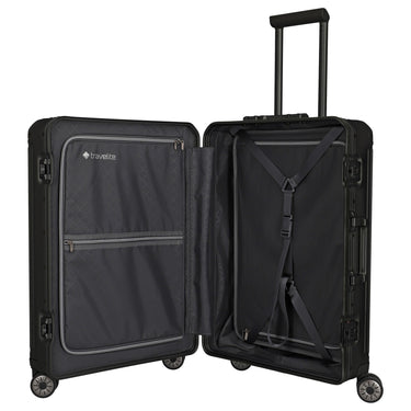 Travelite Next - 4 - Rollen - Trolley M 67 cm (black) - Markenkoffer