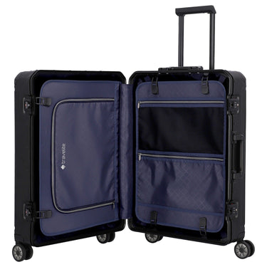 Travelite Next - 4 - Rollen - Trolley M 67 cm (black) - Markenkoffer