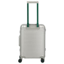 Travelite Next 75 Jahre Jubiläums - Edition - 4 - Rollen - Kabinentrolley S 55 cm (silber - grün) - Markenkoffer