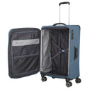 Travelite Skaii - 4 - Rollen - Trolley M 67 cm erw. (panoramablau) - Markenkoffer