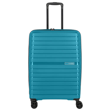 Travelite Trient - 4 - Rollen - Trolley M 66 cm (petrol) - Markenkoffer
