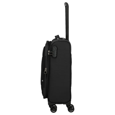 Travelite Umbria - 4 - Rollen - Kabinentrolley S 55 cm erw. (black) - Markenkoffer