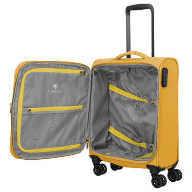 Travelite Umbria - 4 - Rollen - Kabinentrolley S 55 cm erw. (golden glow) - Markenkoffer