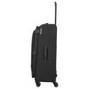 Travelite Umbria - 4 - Rollen - Trolley L 77 cm erw. (schwarz) - Markenkoffer