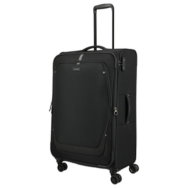 Travelite Umbria - 4 - Rollen - Trolley L 77 cm erw. (schwarz) - Markenkoffer