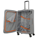Travelite Umbria - 4 - Rollen - Trolley L 77 cm erw. (smoky grey) - Markenkoffer