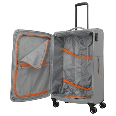 Travelite Umbria - 4 - Rollen - Trolley L 77 cm erw. (smoky grey) - Markenkoffer