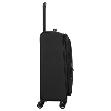 Travelite Umbria - 4 - Rollen - Trolley M 67 cm erw. (schwarz) - Markenkoffer