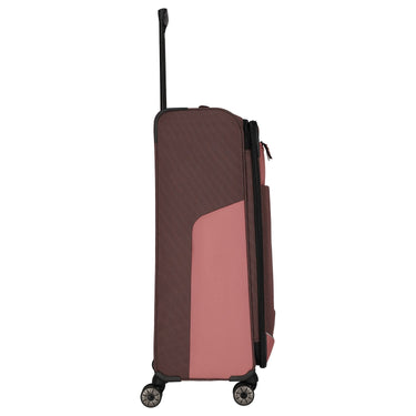 Travelite Viia - 4 - Rollen - Trolley L 77 cm erw. (Frühlingsrose) - Markenkoffer