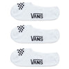 Vans Women's Classic 3 Paar - Socken (white black, 31,5-36)
