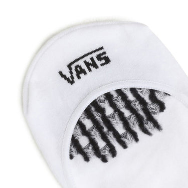 Vans Women's No Show 2 Paar - Socken (white black, 31,5 - 36) - Markenkoffer
