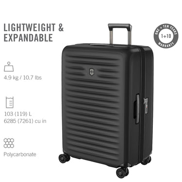 Victorinox Airox Advanced - 4 - Rollen - Trolley L 75 cm erw. (black) - Markenkoffer