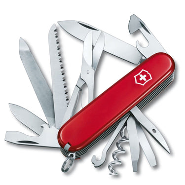 Victorinox Schweizer Offiziersmesser "Ranger" 9.1 cm (rot) - Markenkoffer