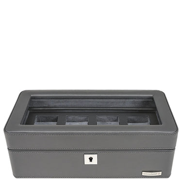 Windrose Tempora - Uhrenkoffer (für 4 Uhren) 26.5 cm (grau) - Markenkoffer