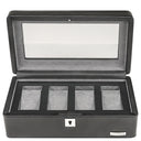 Windrose Tempora - Uhrenkoffer (für 4 Uhren) 26.5 cm (schwarz) - Markenkoffer