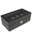 Windrose Tempora - Uhrenkoffer (für 4 Uhren) 26.5 cm (schwarz) - Markenkoffer