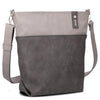 zwei Jana J12 - Shoulder Bag 33 cm (nubuk-stone)