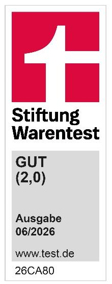 Stiftung Warentest: Gut (2,0) - travelite Air Base 4w S, Ausgabe 06/2026