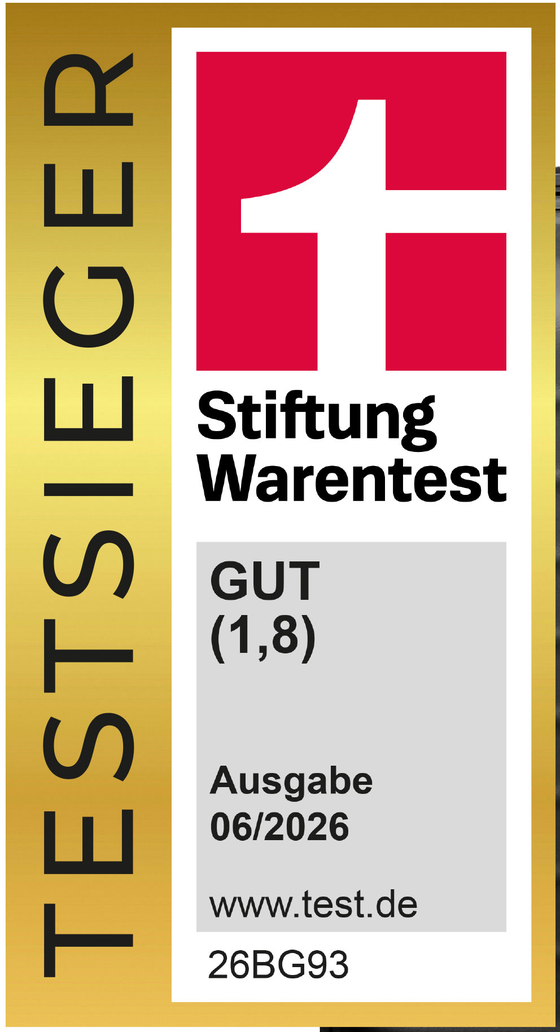 Stiftung Warentest Testsieger: Gut (1,8) - TITAN UPGRADE S20, test 06/2026